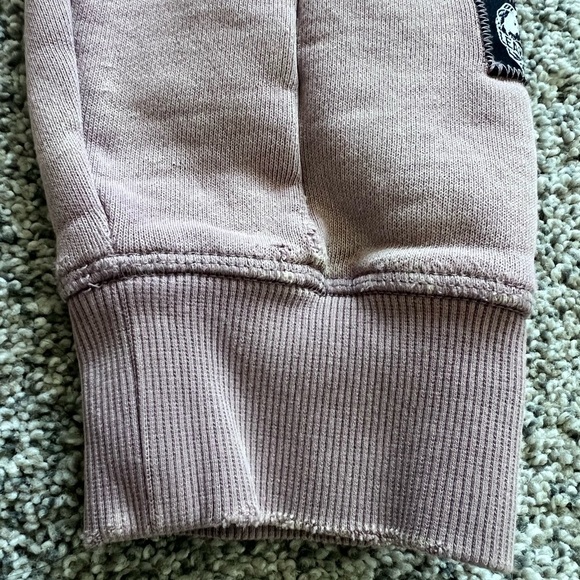 ALPHALETE WOMENS VERY TERRY HOODIE SIZE MEDIUM ROSE QUARTZ WASHED LOOK - Picture 7 of 12